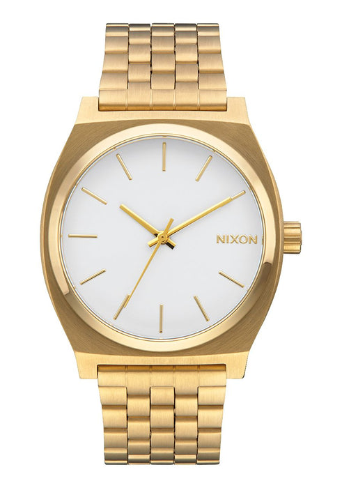 Nixon Time Teller Watch-Gold/White
