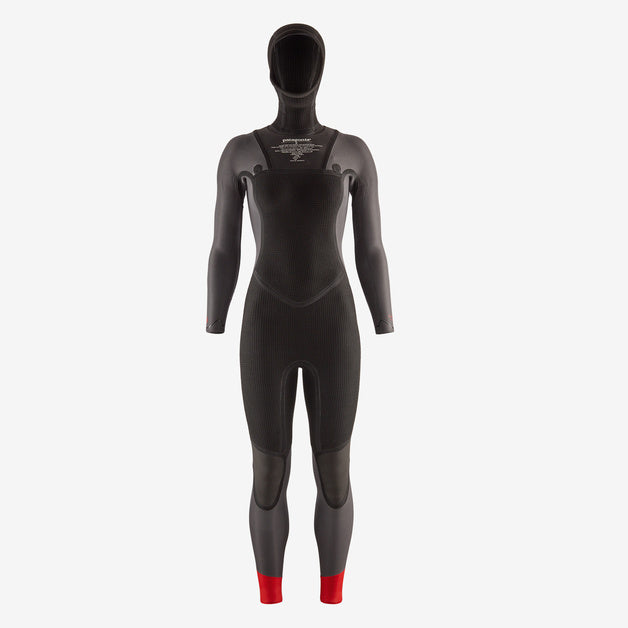 Patagonia W's R4 Yulex FZ Hooded Wetsuit-Black