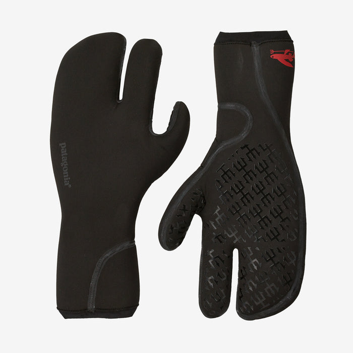 Patagonia R4 Yulex Three Finger Mittens-Black