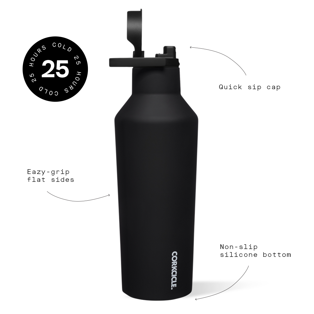 Corkcicle 20 oz Sport Canteen-Black