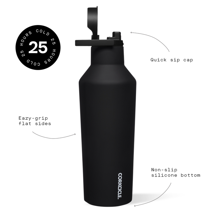 Corkcicle 20 oz Sport Canteen-Black