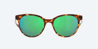 Costa Isla Sunglasses-Shiny Tort/Green Mirror 580G