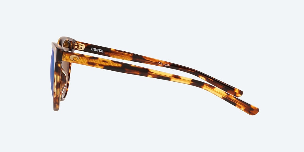 Costa Isla Sunglasses-Shiny Tort/Green Mirror 580G