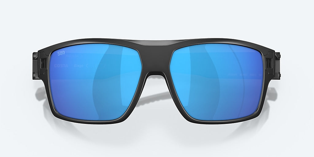 Costa Diego Sunglasses-Matte Black/Blue Mirror 580G