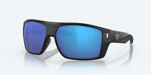 Costa Diego Sunglasses-Matte Black/Blue Mirror 580G
