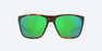 Costa Ferg Sunglasses-Matte Tort/Green Mirror 580P
