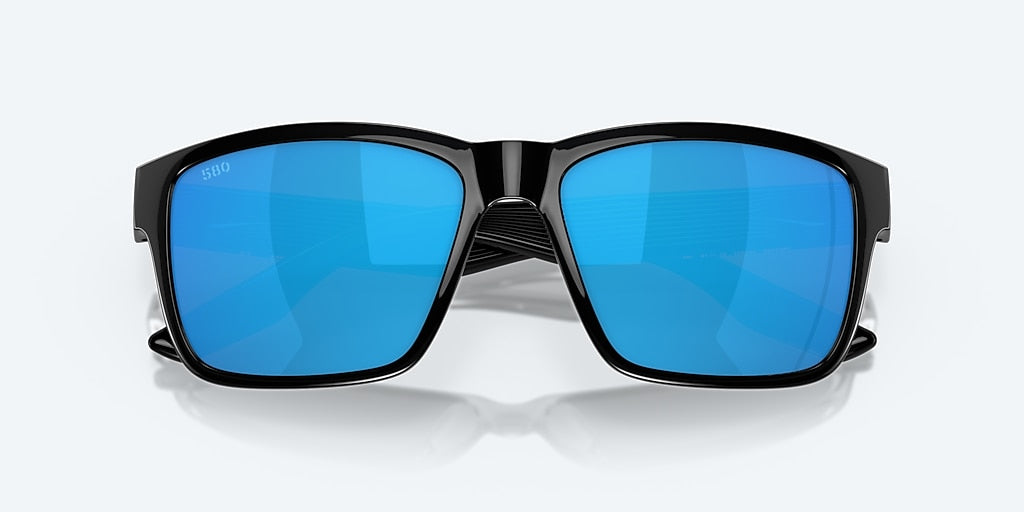 Costa Paunch Sunglasses-Black/Blue Mirror 580G