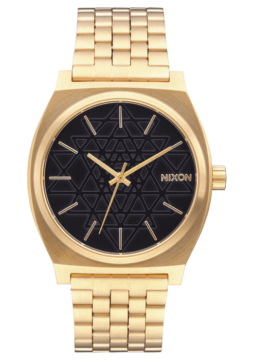 Nixon Time Teller Watch-Gold/Black/Stamped