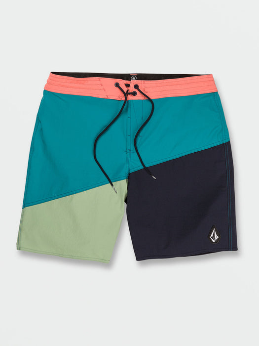 Volcom Halved Liberators 19" Boardshorts-Navy