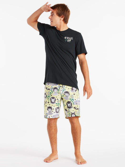 Volcom Surf Vitals Ozzy Stoney 19" Boardshorts-Glimmer Yellow