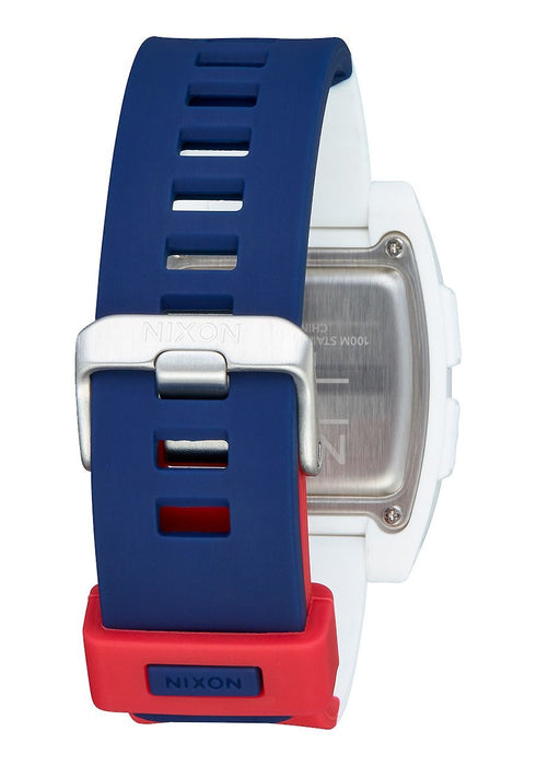 Nixon Base Tide Watch-Red/White/Blue