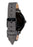 Nixon Clique Leather Watch-Black/Gray