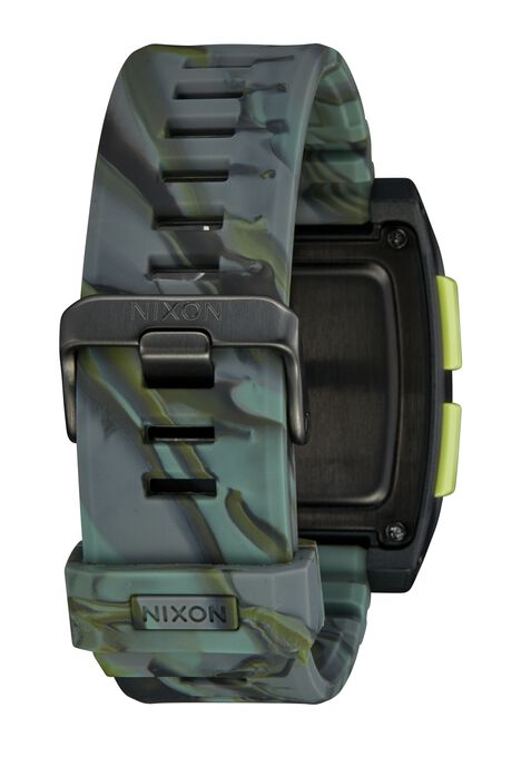 Nixon Base Tide Pro Watch-Green Camo