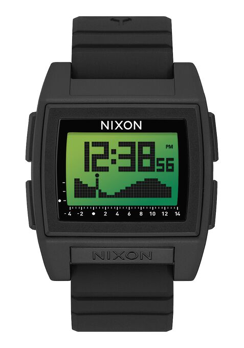 Nixon Base Tide Pro Watch-Black/Green Positive