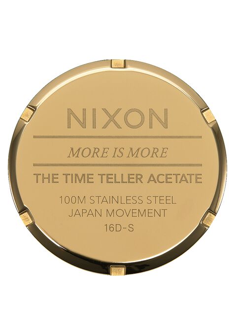 Nixon Time Teller Acetate Watch-Cream Tortoise