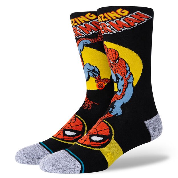Stance Spider Man Marquee Socks-Black