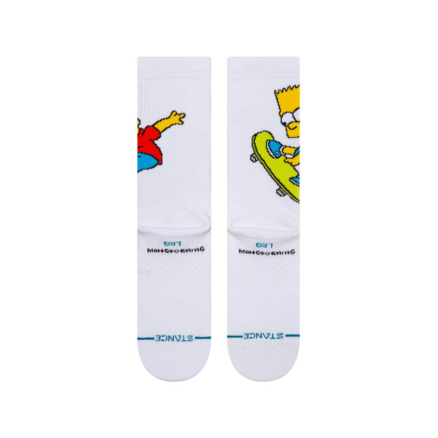 Stance Bart Simpson Socks-White