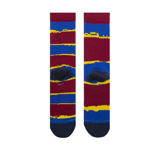 Stance FCB Stripe Socks-Maroon