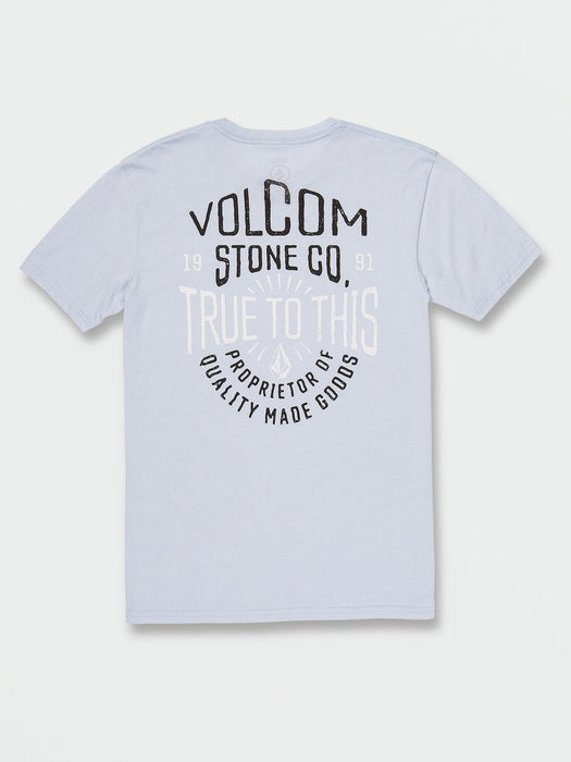 Volcom Decosta Pocket Tee-Cali Blue Heather