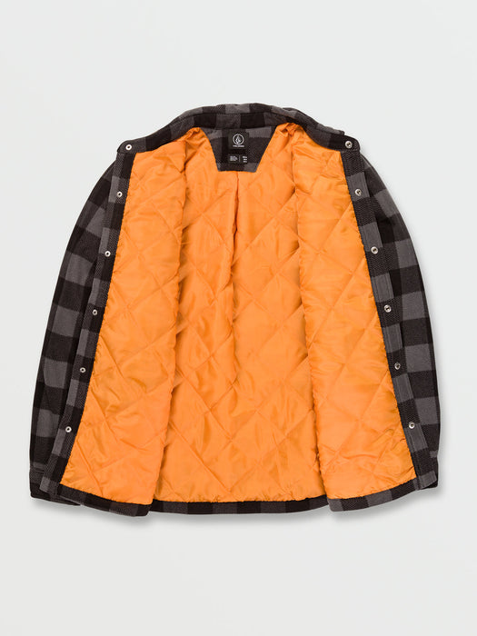 Volcom Bowered Fleece L/S Shirt-Pewter