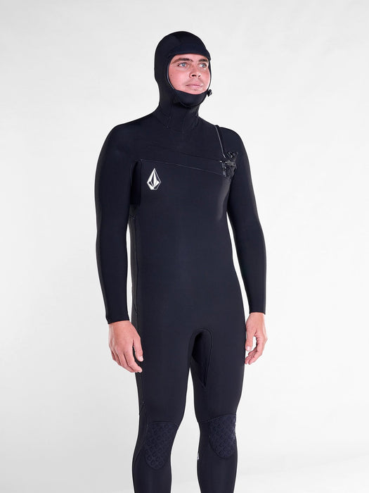 Volcom Modulator 4/3 Hooded Wetsuit-Black