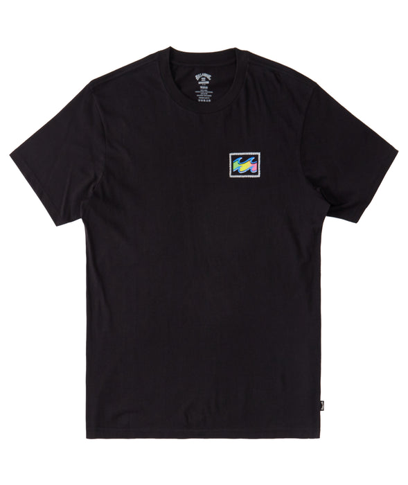 Billabong Boy's Crayon Wave Tee-Black