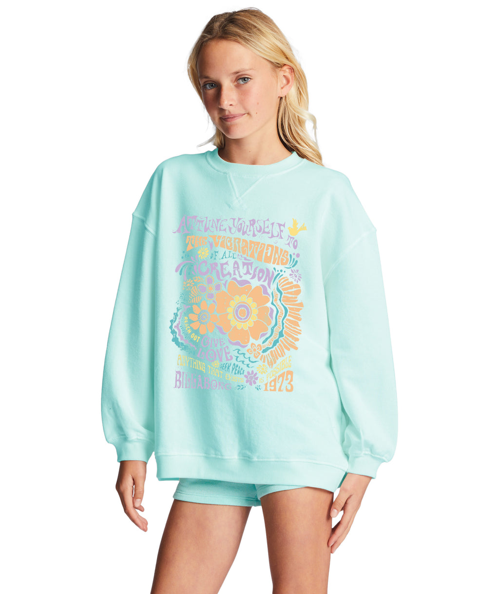Billabong Making Waves Sweatshirt-Light Lagoon