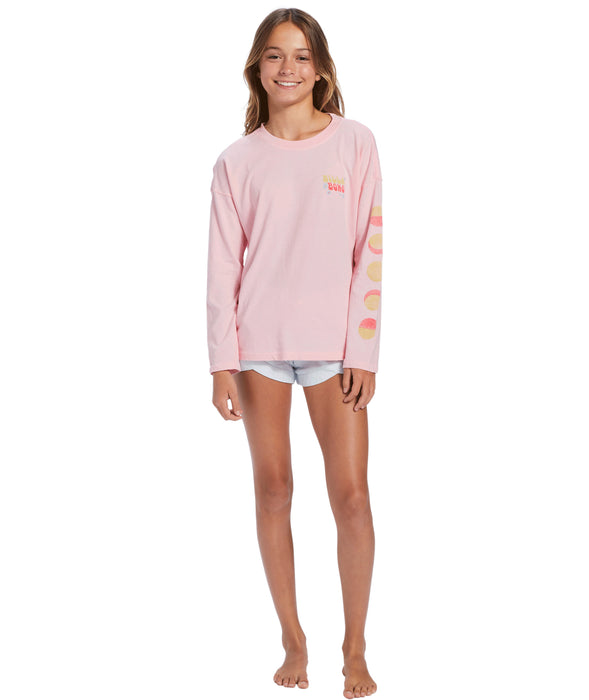 Billabong Morning Waves L/S Tee-Soft Pink