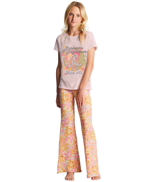 Billabong Sunbeam & Day Dream Tee-Soft Pink