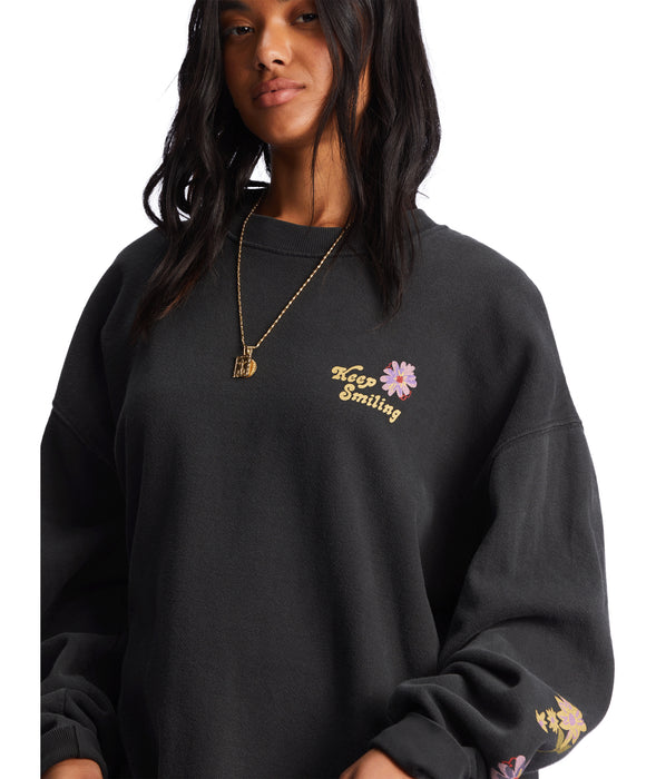 Billabong Ride In Sweatshirt-Black Sands