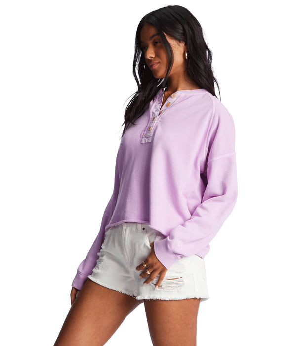 Billabong Keep Talking Sweatshirt-Lilac Dream