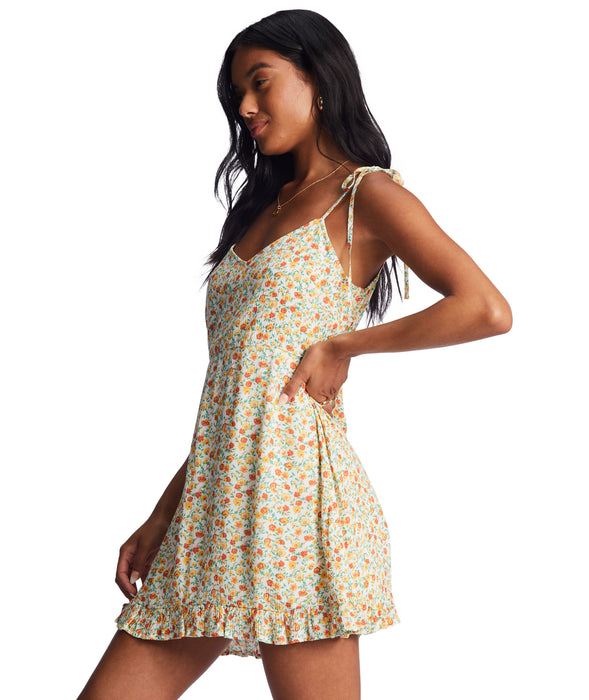 Billabong Heart Breaker Dress-Salt Crystal