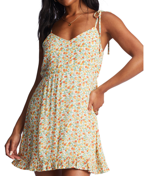 Billabong Heart Breaker Dress-Salt Crystal