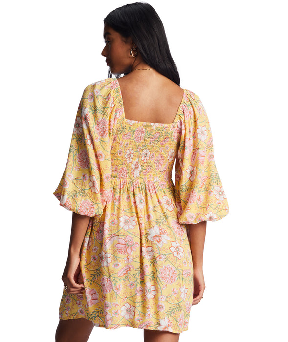 Billabong Paradise Days Dress-Golden Peach