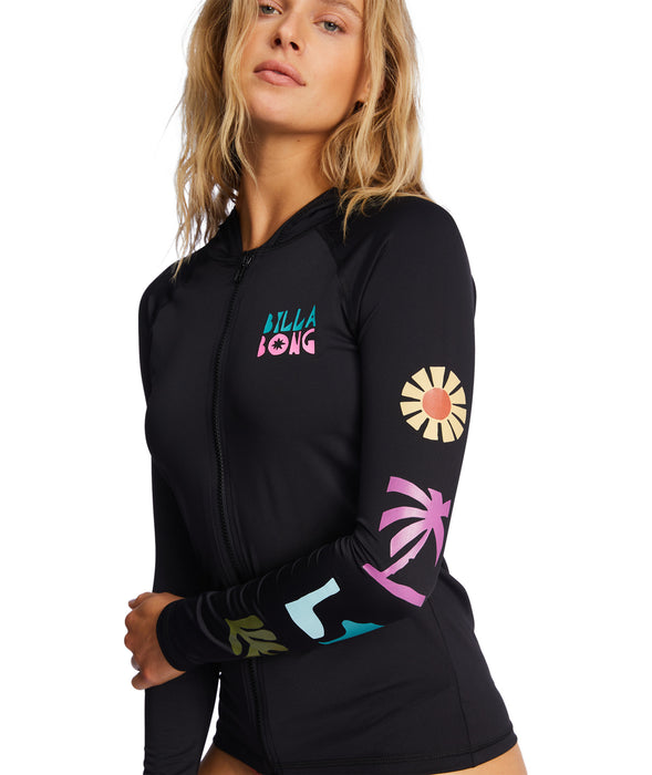 Billabong A/Div Hooded Rashguard-Black