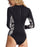 Billabong Core Mock Neck L/S One Piece-Black Pebble