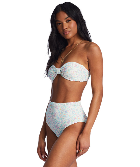 Billabong Sweet Oasis Tanlines Bandeau Top-Salt Crystal