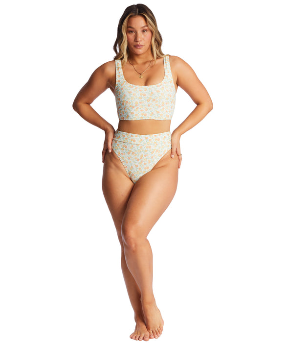 Billabong Aint She Sweet Tanlines Rise Bottom-Salt Crystal