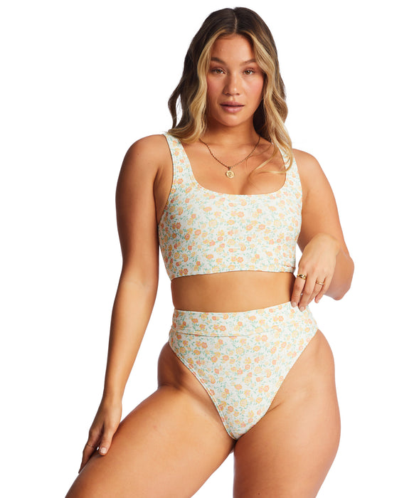 Billabong Aint She Sweet Tanlines Rise Bottom-Salt Crystal