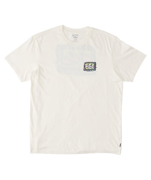 Billabong Toddler Crayon Wave Tee-Off White— Alternate View