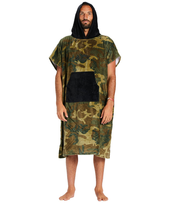 Billabong Mens Hooded Poncho-Camo