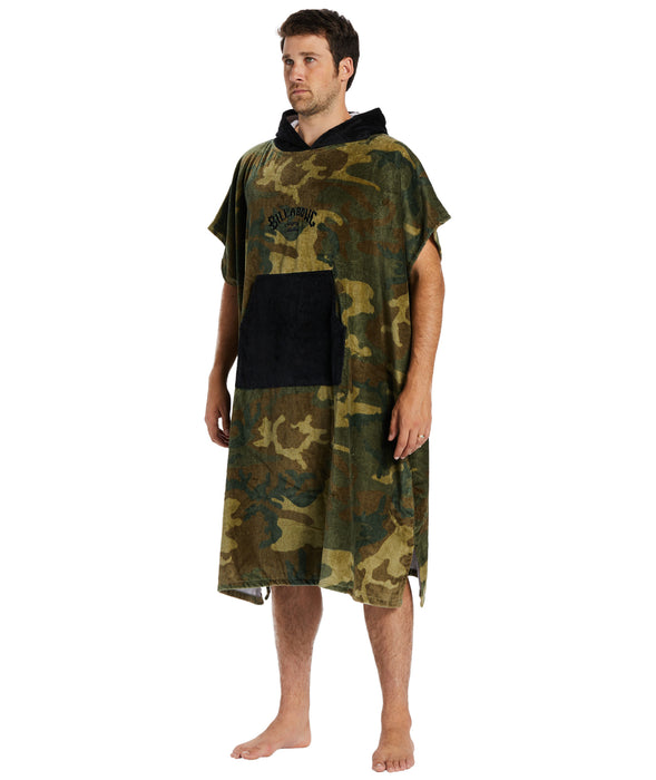 Billabong Mens Hooded Poncho-Camo
