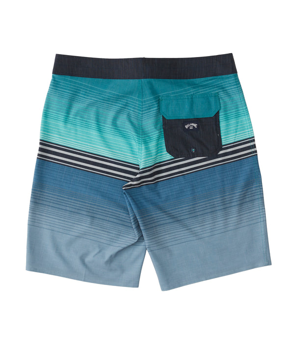 Billabong All Day Heather Stripe Pro Boardshorts-Blue Haze