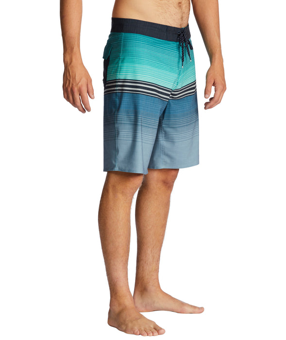 Billabong All Day Heather Stripe Pro Boardshorts-Blue Haze