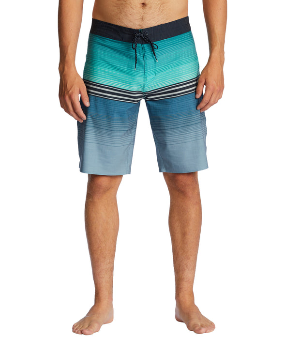 Billabong All Day Heather Stripe Pro Boardshorts-Blue Haze