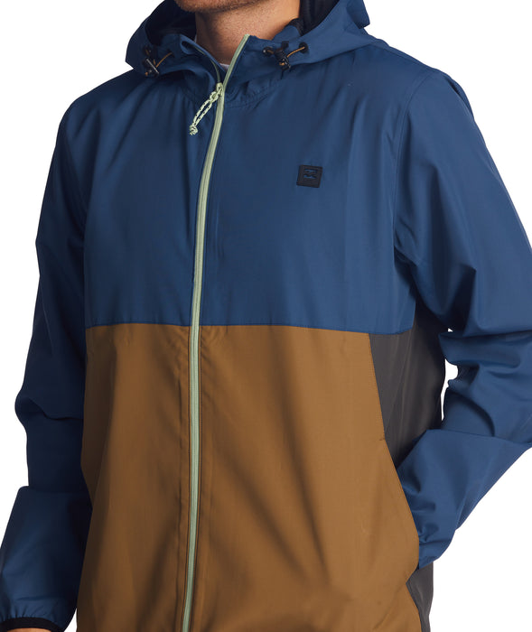 Billabong Transport Windbreaker Jacket-Space Blue
