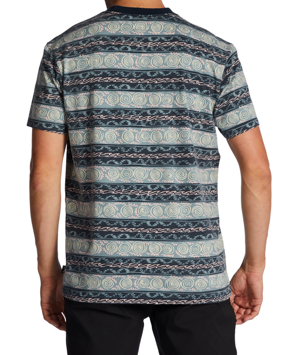 Billabong Realm Crew Tee-Navy