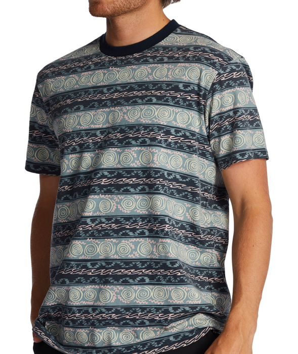 Billabong Realm Crew Tee-Navy