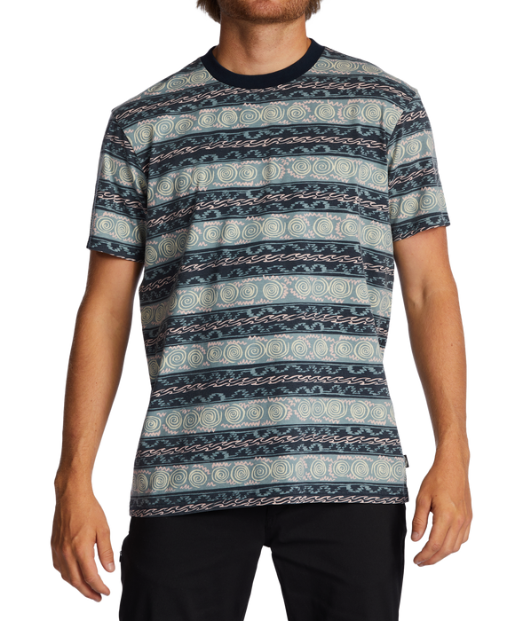 Billabong Realm Crew Tee-Navy