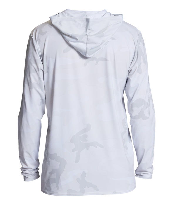 Billabong Arch Mesh L/S Hooded Rashguard-White Camo